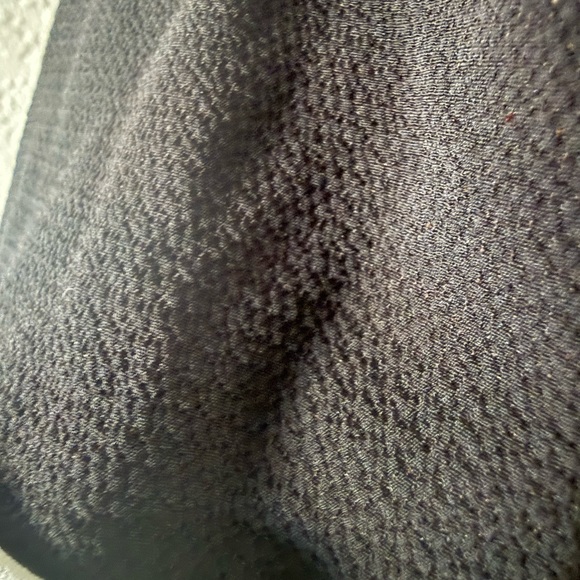 NWT CeCe Black Knee Length Poly Crêpe Tie Neck Dress XL 3/4 Sleeve Office Modest - Picture 7 of 10